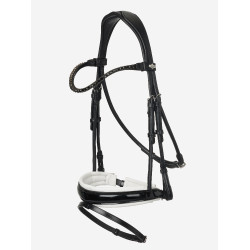 Briglia LeMieux Kudos Patent dressage Nero / bianco Briglia LeMieux Kudos Patent dressage Nero / bianco