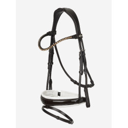 Briglia LeMieux Kudos Patent dressage Marrone / bianco