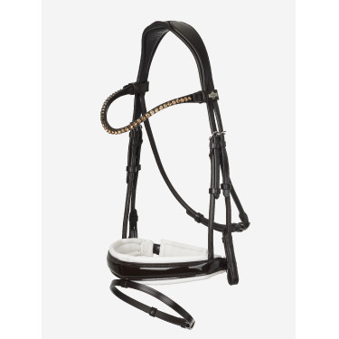 Briglia LeMieux Kudos Patent dressage Marrone / bianco