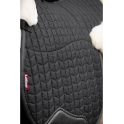 Tappetino hunter LeMieux Merino+ foderato a metà Nero / naturale Tappetino hunter LeMieux Merino+ foderato a metà Nero / naturale