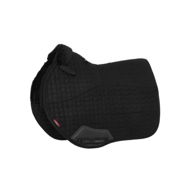 Tappetino ammortizzante LeMieux Merino+ foderato in suede EuroJump Square Nero / nero Tappetino ammortizzante LeMieux Merino+ foderato in suede EuroJump Square Nero / nero