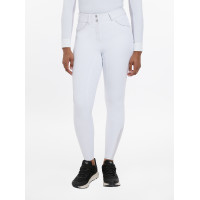 Pantaloni LeMieux Lottie con grip a fondo integrale Bianco