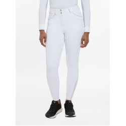 Pantaloni LeMieux Lottie con grip a fondo integrale Bianco