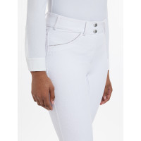 Pantaloni LeMieux Lottie con grip a fondo integrale Bianco