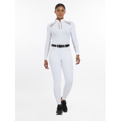 Pantaloni LeMieux Lottie con grip a fondo integrale Bianco
