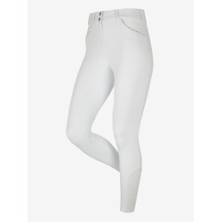 Pantaloni LeMieux Lottie con grip a fondo integrale Bianco