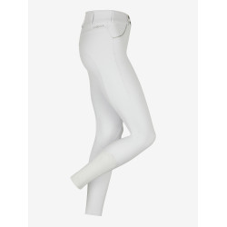 Pantaloni LeMieux Lottie con grip a fondo integrale Bianco