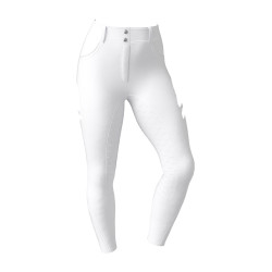 Pantaloni LeMieux Lottie con grip a fondo integrale Bianco