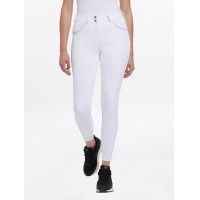 Pantaloni LeMieux Lottie con fondo integrale in suede Bianco