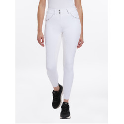 Pantaloni LeMieux Lottie con fondo integrale in suede Bianco