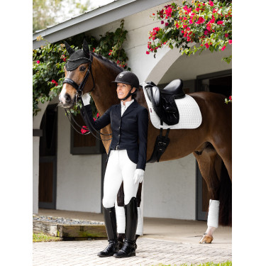 Pantaloni LeMieux Lottie con fondo integrale in suede Bianco