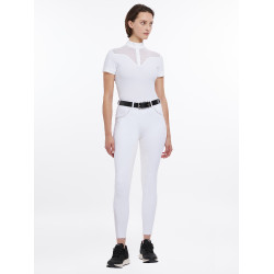 Pantaloni LeMieux Lottie con fondo integrale in suede Bianco