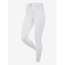 Pantaloni LeMieux Lottie con fondo integrale in suede Bianco