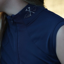 Top HV Polo Luna bambina Marina Blu marino
