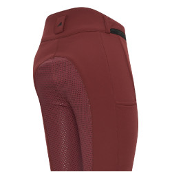 Pantaloni da equitazione Easy Rider Queen Diamond con grip in silicone Zinfadel Bordeaux