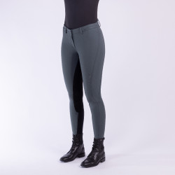 Pantaloni da equitazione Easy Rider Queen Diamond con fondo in pelle
