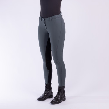 Pantaloni da equitazione Easy Rider Queen Diamond con fondo in pelle