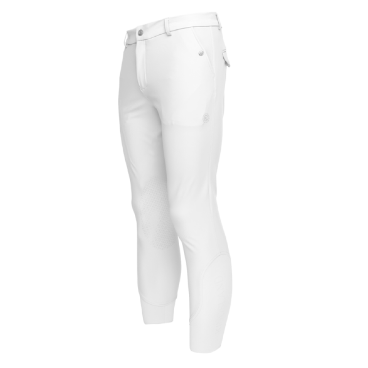 Pantaloni da equitazione senza cuciture con grip al ginocchio da uomo KLkoa Kingsland Pantaloni da equitazione senza cuciture con grip al ginocchio da uomo KLkoa Kingsland