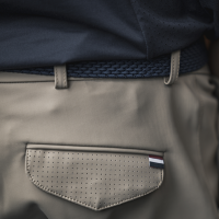 Pantaloni da equitazione da uomo senza cuciture con fondo integrale KLkoa Kingsland Pavé beige