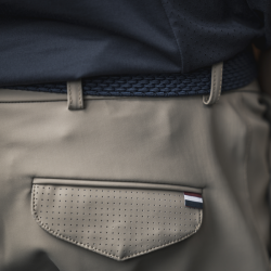 Pantaloni da equitazione da uomo senza cuciture con fondo integrale KLkoa Kingsland Pavé beige