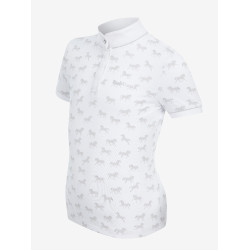 Polo da concorso Mini Bella LeMieux Bianco