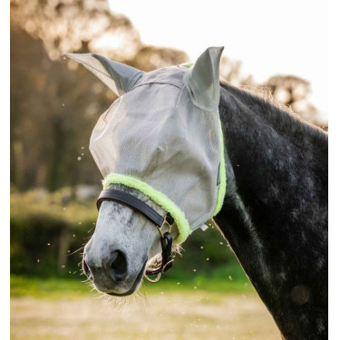 Maschera anti-mosche Horseware Amigo Argento / lime