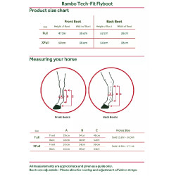 Paragambe anti-mosche Horseware Rambo Tech-Fit Paragambe anti-mosche Horseware Rambo Tech-Fit