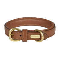 Collare per cane in cuoio Weatherbeeta Tan Grigio