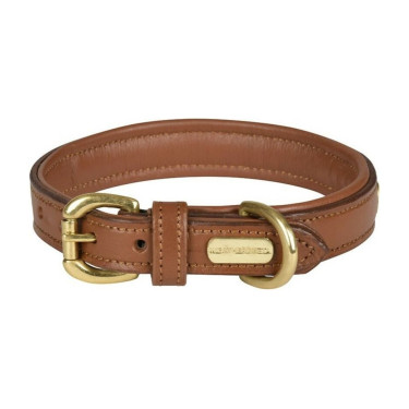 Collare per cane in cuoio Weatherbeeta Tan Grigio