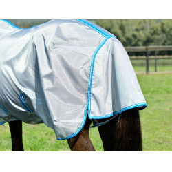 Coperta anti-mosche Combo Weatherbeeta ComFiTec Hexi Shield Argento / blu navy