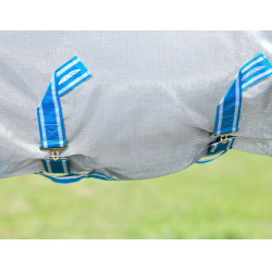 Coperta anti-mosche Combo Weatherbeeta ComFiTec Hexi Shield Argento / blu navy