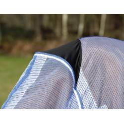 Coperta anti-mosche WeatherBeeta ComFiTec Ripshield Plus Bianco / blu Coperta anti-mosche WeatherBeeta ComFiTec Ripshield Plus Bianco / blu