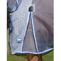 Coperta anti-mosche WeatherBeeta ComFiTec Ripshield Plus Bianco / blu Coperta anti-mosche WeatherBeeta ComFiTec Ripshield Plus Bianco / blu