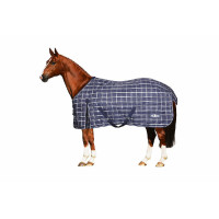 Coperta da scuderia 200g Saxon 1200D Blu navy a quadri Motivi Coperta da scuderia 200g Saxon 1200D Blu navy a quadri Motivi