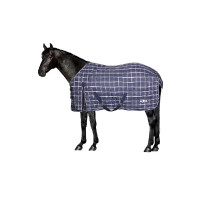 Coperta da scuderia 200g Saxon 1200D Blu navy a quadri Motivi Coperta da scuderia 200g Saxon 1200D Blu navy a quadri Motivi