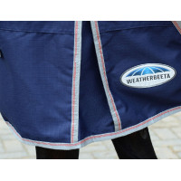 Coperta 220g Weatherbeeta con Collo ComFiTec Essential Blu navy / argento / rosso Blu marino Coperta 220g Weatherbeeta con Collo ComFiTec Essential Blu navy / argento / rosso Blu marino
