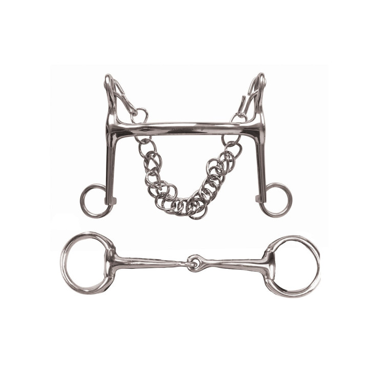 Set morso da filetto Bradoon e Weymouth Korsteel Set morso da filetto Bradoon e Weymouth Korsteel