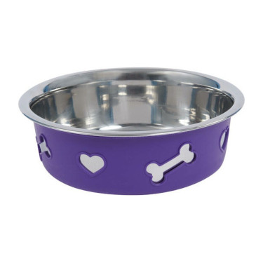 Ciotola antiscivolo per cani Weatherbeeta Viola scuro