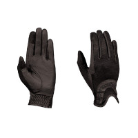Guanti da equitazione Dublin in maglia glitterata Nero