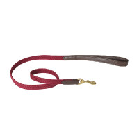 Guinzaglio per cane Weatherbeeta in cuoio intrecciato Marrone / bordeaux