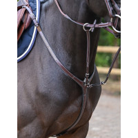 Collier de chasse Clincher et martingale Jump'In One Premium Havane Collier de chasse Clincher et martingale Jump'In One Premium Havane