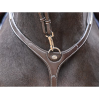 Collier de chasse Clincher et martingale Jump'In One Premium Havane Collier de chasse Clincher et martingale Jump'In One Premium Havane