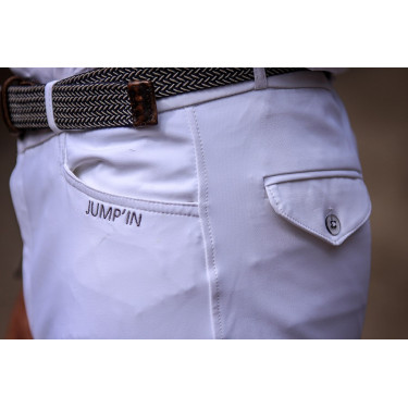 Pantaloni da equitazione uomo Jump'In Super X Bianco