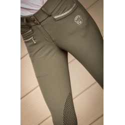 Pantalon d'équitation Junior fille Marie Jump'In Kaki Pantalon d'équitation Junior fille Marie Jump'In Kaki