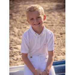Polo da concorso Jump'In maniche corte Gaston Bianco