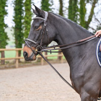 Redini tedesche Jump'In in cuoio piatto Mogano Bordeaux