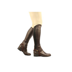 Mini-chaps in pelle Saxon Equileather Mini-chaps in pelle Saxon Equileather