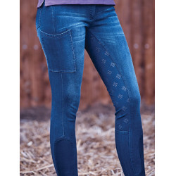 Pantaloni Dublin denim donna Shona Full Grip Silicone Print Denim azzurro chiaro Blu marino Pantaloni Dublin denim donna Shona Full Grip Silicone Print Denim azzurro chiaro Blu marino