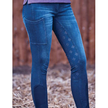 Pantaloni Dublin denim donna Shona Full Grip Silicone Print Pantaloni Dublin denim donna Shona Full Grip Silicone Print