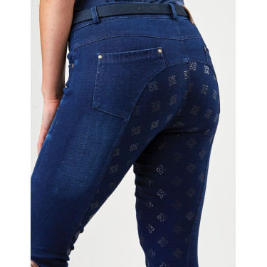Pantaloni Dublin denim donna Shona Full Grip Silicone Print Pantaloni Dublin denim donna Shona Full Grip Silicone Print